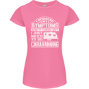 Symptoms Go Caravanning Caravan Funny Womens Petite Cut T-Shirt Azalea