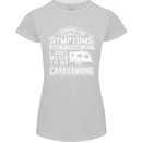 Symptoms Go Caravanning Caravan Funny Womens Petite Cut T-Shirt Sports Grey