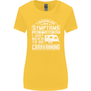 Symptoms Go Caravanning Caravan Funny Womens Wider Cut T-Shirt Yellow