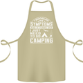 Symptoms I Just Need to Go Camping Funny Cotton Apron 100% Organic Khaki