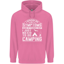 Symptoms I Just Need to Go Camping Funny Mens 80% Cotton Hoodie Azelea