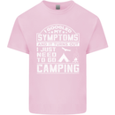 Symptoms I Just Need to Go Camping Funny Mens Cotton T-Shirt Tee Top Light Pink
