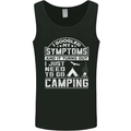 Symptoms I Just Need to Go Camping Funny Mens Vest Tank Top Black
