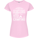 Symptoms I Just Need to Go Camping Funny Womens Petite Cut T-Shirt Light Pink