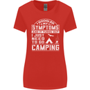 Symptoms I Just Need to Go Camping Funny Womens Wider Cut T-Shirt Red
