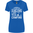 Symptoms I Just Need to Go Camping Funny Womens Wider Cut T-Shirt Royal Blue