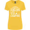 Symptoms I Just Need to Go Camping Funny Womens Wider Cut T-Shirt Yellow