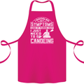 Symptoms I Just Need to Go Canoeing Funny Cotton Apron 100% Organic Pink