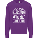 Symptoms I Just Need to Go Canoeing Funny Kids Sweatshirt Jumper Purple