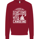 Symptoms I Just Need to Go Canoeing Funny Kids Sweatshirt Jumper Red