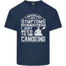 Symptoms I Just Need to Go Canoeing Funny Kids T-Shirt Childrens Navy Blue