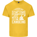 Symptoms I Just Need to Go Canoeing Funny Kids T-Shirt Childrens Yellow