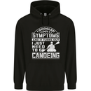 Symptoms I Just Need to Go Canoeing Funny Mens 80% Cotton Hoodie Black