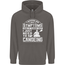 Symptoms I Just Need to Go Canoeing Funny Mens 80% Cotton Hoodie Charcoal