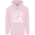 Symptoms I Just Need to Go Canoeing Funny Mens 80% Cotton Hoodie Light Pink