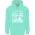 Symptoms I Just Need to Go Canoeing Funny Mens 80% Cotton Hoodie Peppermint