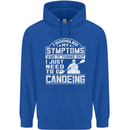 Symptoms I Just Need to Go Canoeing Funny Mens 80% Cotton Hoodie Royal Blue