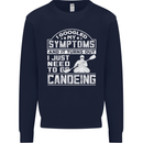 Symptoms I Just Need to Go Canoeing Funny Mens Sweatshirt Jumper Navy Blue