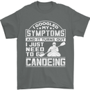 Symptoms I Just Need to Go Canoeing Funny Mens T-Shirt Cotton Gildan Charcoal