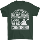 Symptoms I Just Need to Go Canoeing Funny Mens T-Shirt Cotton Gildan Forest Green