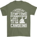Symptoms I Just Need to Go Canoeing Funny Mens T-Shirt Cotton Gildan Military Green