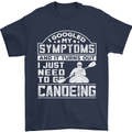 Symptoms I Just Need to Go Canoeing Funny Mens T-Shirt Cotton Gildan Navy Blue