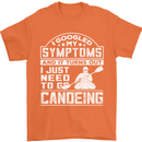 Symptoms I Just Need to Go Canoeing Funny Mens T-Shirt Cotton Gildan Orange