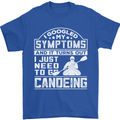 Symptoms I Just Need to Go Canoeing Funny Mens T-Shirt Cotton Gildan Royal Blue