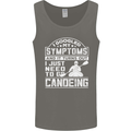 Symptoms I Just Need to Go Canoeing Funny Mens Vest Tank Top Charcoal