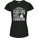Symptoms I Just Need to Go Canoeing Funny Womens Petite Cut T-Shirt Black