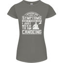 Symptoms I Just Need to Go Canoeing Funny Womens Petite Cut T-Shirt Charcoal