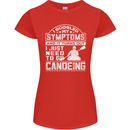 Symptoms I Just Need to Go Canoeing Funny Womens Petite Cut T-Shirt Red