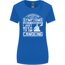 Symptoms I Just Need to Go Canoeing Funny Womens Wider Cut T-Shirt Royal Blue