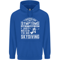 Symptoms I Just Need to Go Skydiving Funny Childrens Kids Hoodie Royal Blue