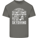 Symptoms I Just Need to Go Skydiving Funny Kids T-Shirt Childrens Charcoal