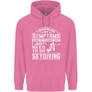 Symptoms I Just Need to Go Skydiving Funny Mens 80% Cotton Hoodie Azelea