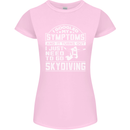 Symptoms I Just Need to Go Skydiving Funny Womens Petite Cut T-Shirt Light Pink