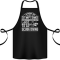 Symptoms Just Need to Go Scuba Diving Cotton Apron 100% Organic Black