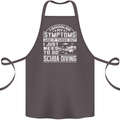 Symptoms Just Need to Go Scuba Diving Cotton Apron 100% Organic Dark Grey