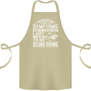Symptoms Just Need to Go Scuba Diving Cotton Apron 100% Organic Khaki