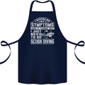 Symptoms Just Need to Go Scuba Diving Cotton Apron 100% Organic Navy Blue
