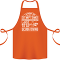 Symptoms Just Need to Go Scuba Diving Cotton Apron 100% Organic Orange