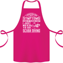 Symptoms Just Need to Go Scuba Diving Cotton Apron 100% Organic Pink