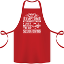 Symptoms Just Need to Go Scuba Diving Cotton Apron 100% Organic Red