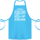 Symptoms Just Need to Go Scuba Diving Cotton Apron 100% Organic Turquoise