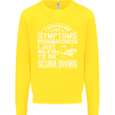 Symptoms Just Need to Go Scuba Diving Kids Sweatshirt Jumper Yellow