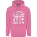 Symptoms Just Need to Go Scuba Diving Mens 80% Cotton Hoodie Azelea