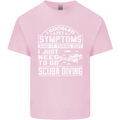 Symptoms Just Need to Go Scuba Diving Mens Cotton T-Shirt Tee Top Light Pink