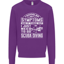 Symptoms Just Need to Go Scuba Diving Mens Sweatshirt Jumper Purple