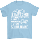 Symptoms Just Need to Go Scuba Diving Mens T-Shirt Cotton Gildan Light Blue
